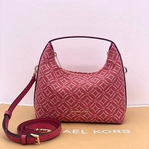 Michael Kors Ember Small Shoulder Crossbody Bag MK Light Berry Multi